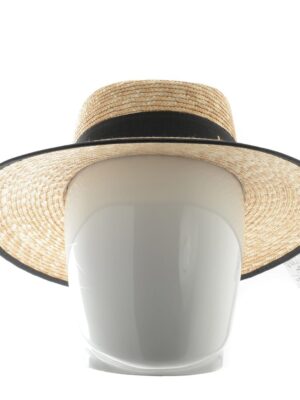 Chapeau Femme Forme Capeline En Paille Naturel