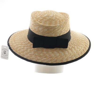 Chapeau Femme Forme Capeline En Paille Naturel – Image 8