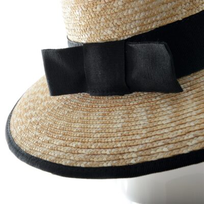 Chapeau Femme Forme Capeline En Paille Naturel – Image 9