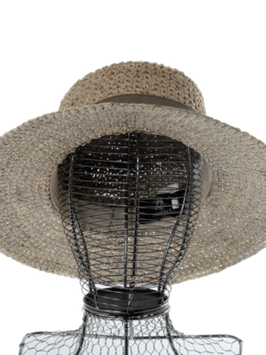 Chapeau Femme Matière Algue Avec Galon