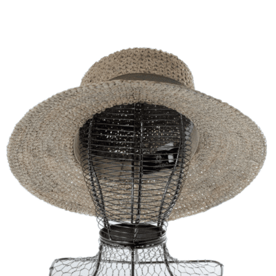 Chapeau Femme Matière Algue Avec Galon