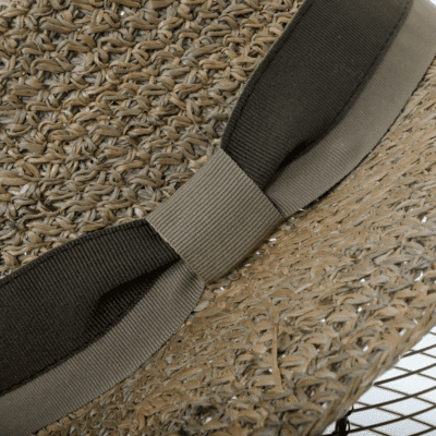 Chapeau Femme Matière Algue Avec Galon – Image 3