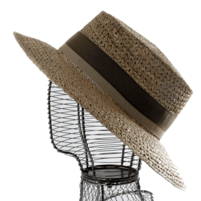 Chapeau Femme Matière Algue Avec Galon – Image 5