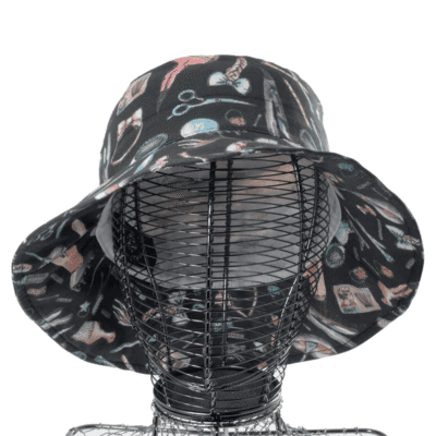 Chapeau Femme Forme Bob De Pluie En Coton Enduit – Image 9