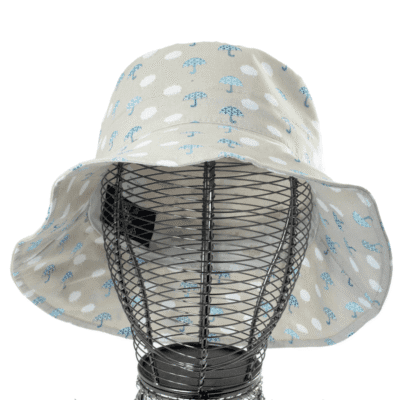 Chapeau Femme Forme Bob De Pluie En Coton Enduit – Image 3