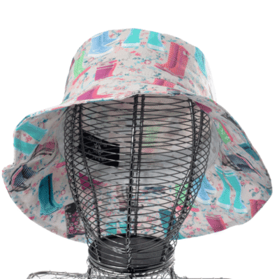 Chapeau Femme Forme Bob De Pluie En Coton Enduit – Image 4