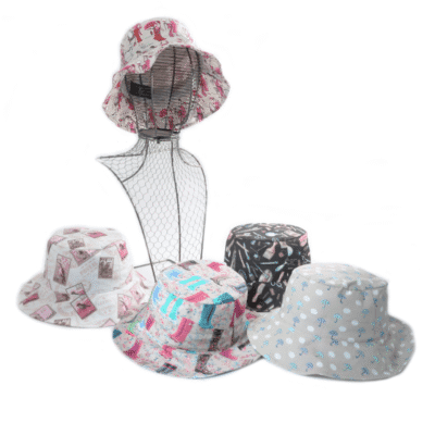Chapeau Femme Forme Bob De Pluie En Coton Enduit – Image 15