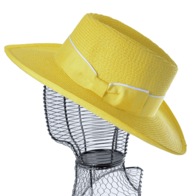 Chapeau Femmme Grands Bords En Paille Naturel – Image 7
