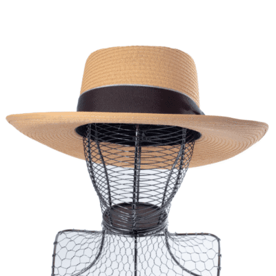 Chapeau Femmme Grands Bords En Paille Naturel – Image 2