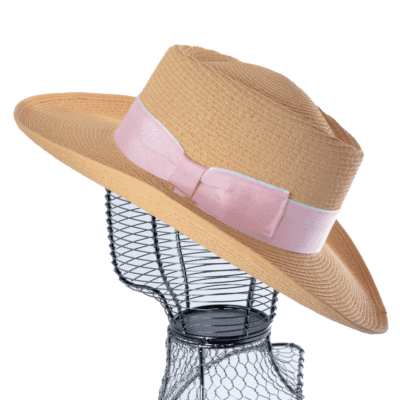 Chapeau Femmme Grands Bords En Paille Naturel – Image 4