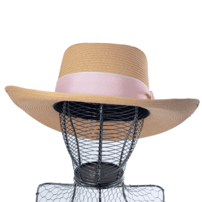 Chapeau Femmme Grands Bords En Paille Naturel – Image 5