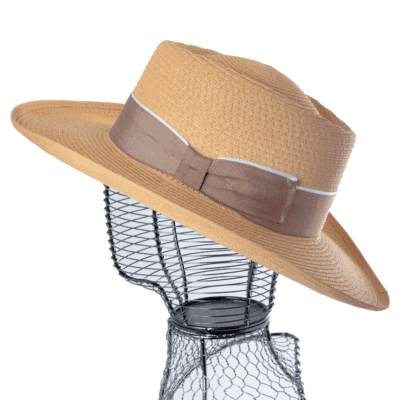 Chapeau Femmme Grands Bords En Paille Naturel – Image 10