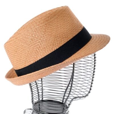 Chapeau Homme Panama écru Ou Tabac Avec Galon Noir – Image 3