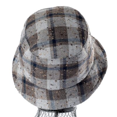 Bob Homme En Coton Lin Marron Beige – Image 3
