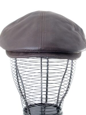Casquette Plate Cuir  Homme