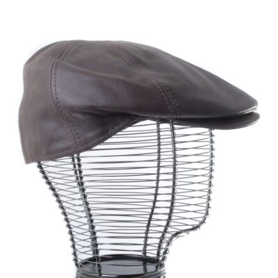 Casquette Plate Cuir  Homme – Image 4