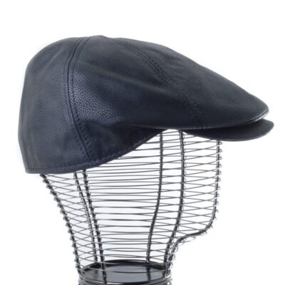 Casquette Plate Cuir  Homme – Image 2