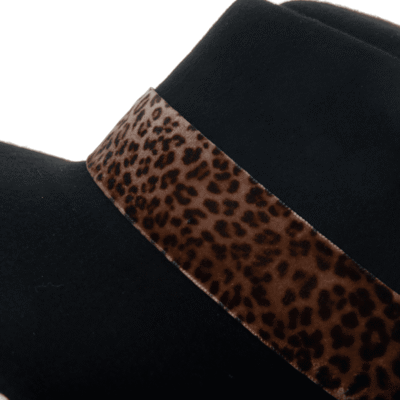 Chapeau Garniture Leopard Femme – Image 3