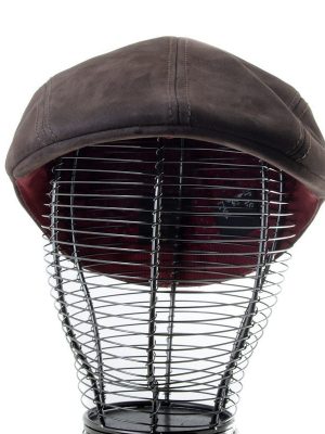Casquette Bombée En Cuir