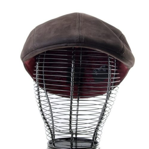 Casquette Bombée En Cuir