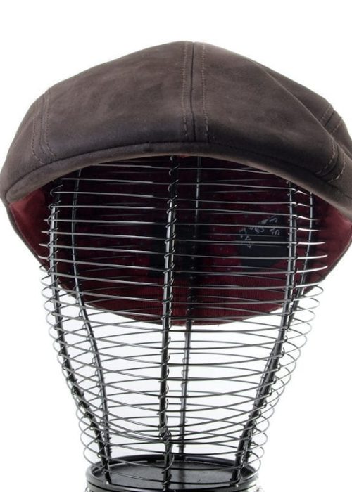 Casquette Bombée En Cuir