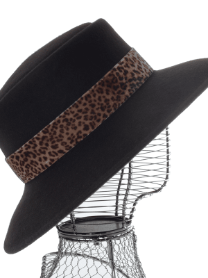 Chapeau Garniture Leopard Femme